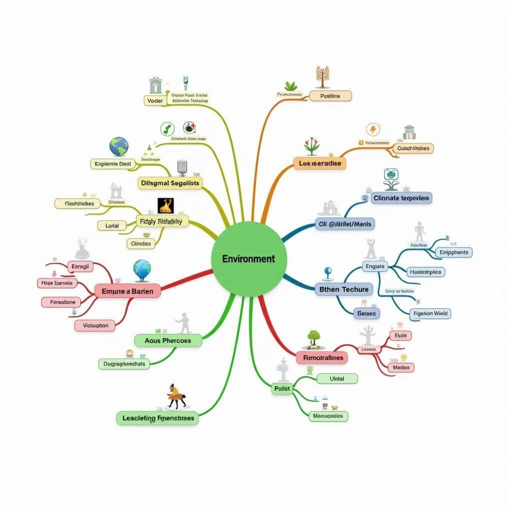 IELTS Topic Practice Mind Map