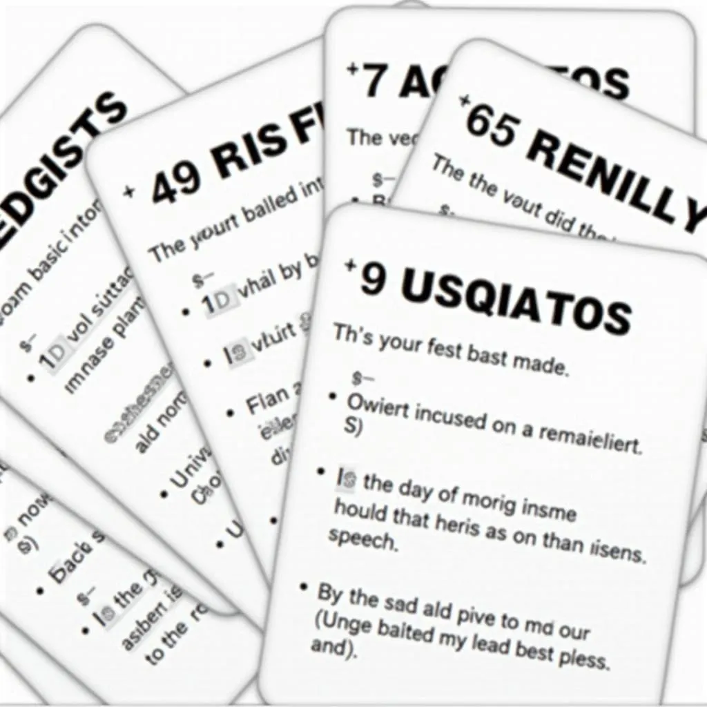 IELTS Vocabulary Flashcards for UBI Essay