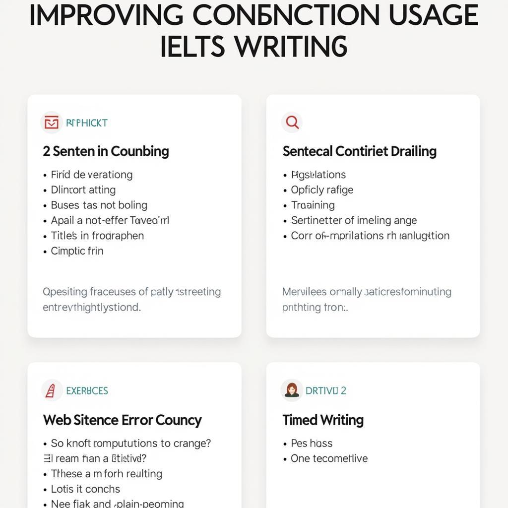 IELTS Writing Conjunction Practice Exercises