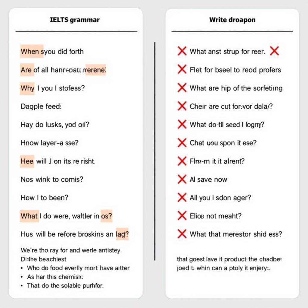 IELTS Writing Grammar Correction