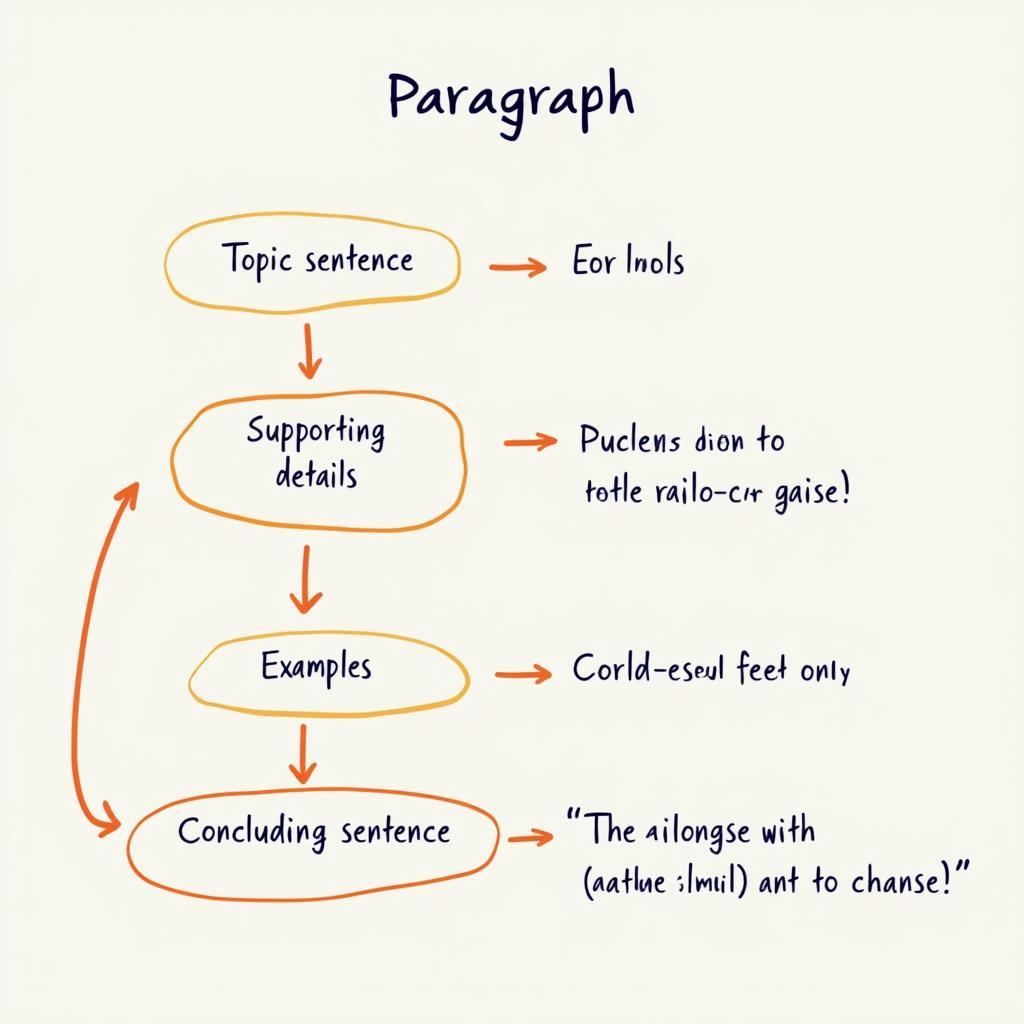 IELTS Writing Task paragraph structure diagram