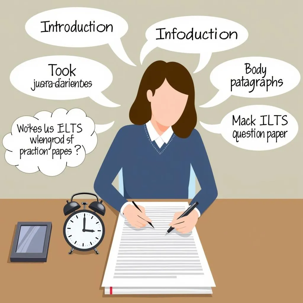 IELTS Writing Task 2 practice session