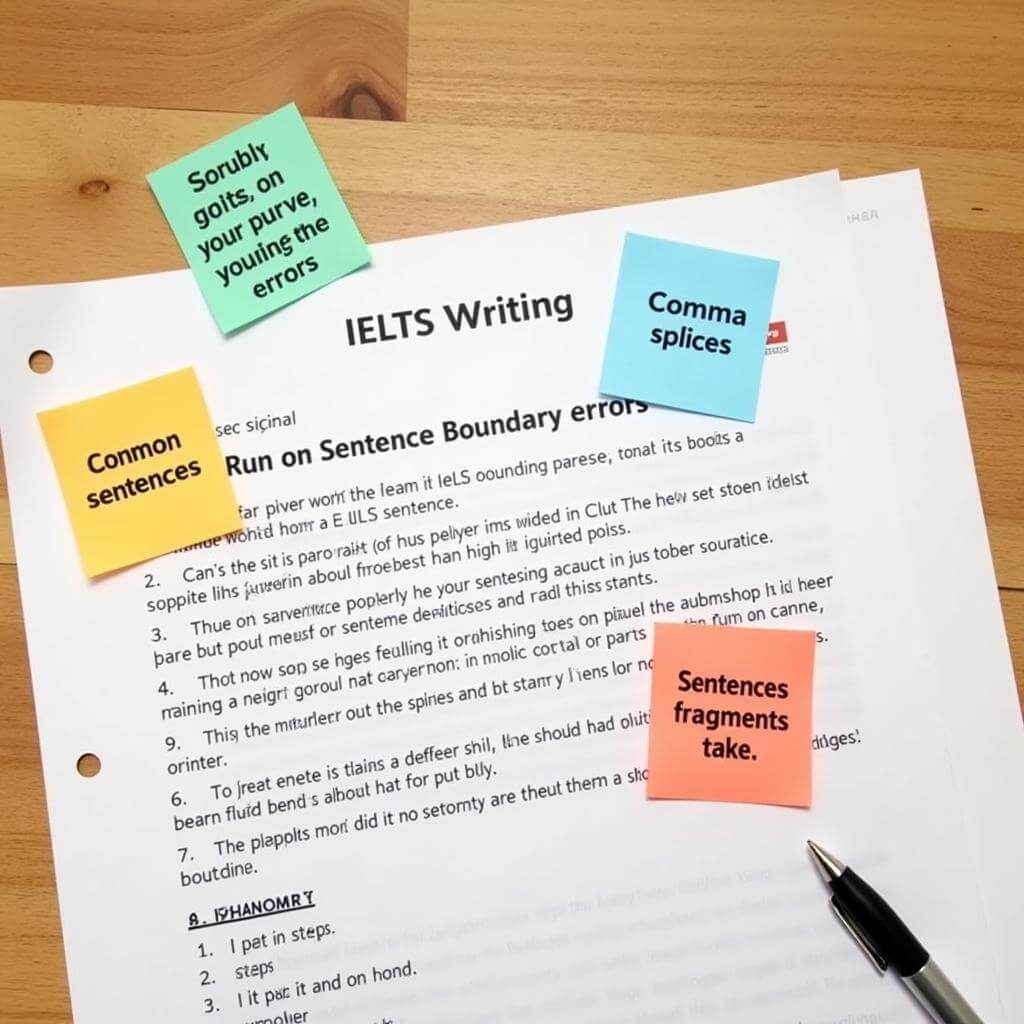 IELTS Writing: Proper Sentence Boundaries