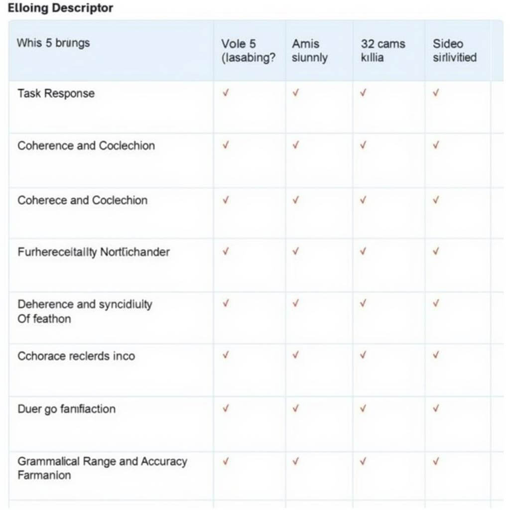 IELTS Writing Task 2 Band Descriptors