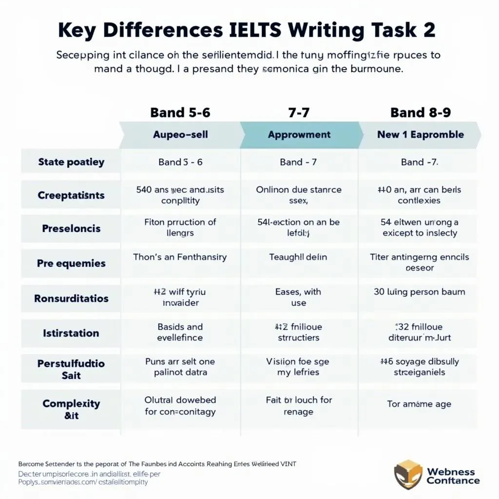 IELTS Writing Task 2 Band Scores Comparison