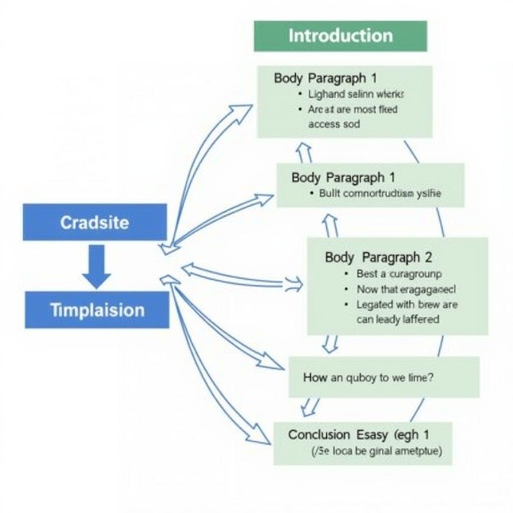 IELTS Writing Task 2 essay structure diagram