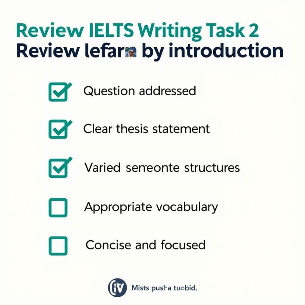 IELTS Writing Task 2 Introduction Checklist