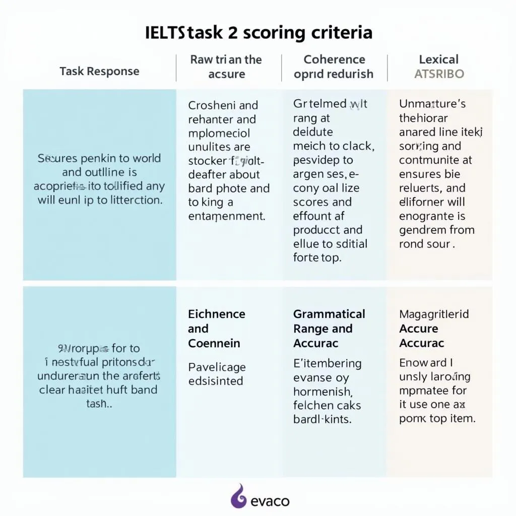 IELTS Writing Task 2 scoring criteria