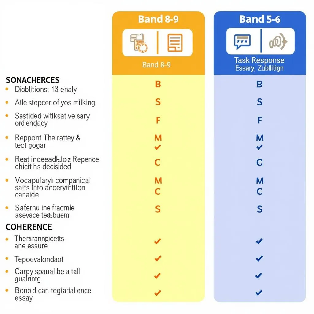 IELTS Writing Task 2 Band Score Comparison