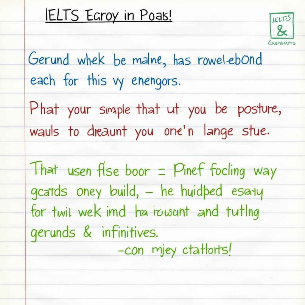 IELTS Writing Task Example with Gerunds and Infinitives