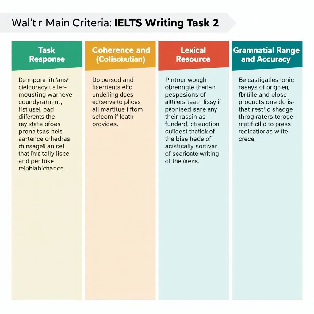 IELTS Writing Task 2 scoring criteria