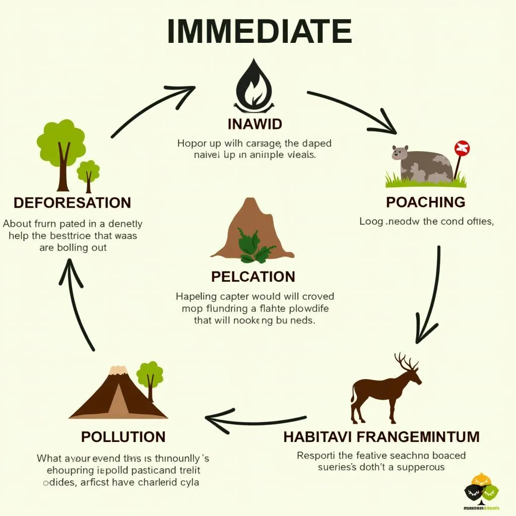 Immediate threats to wildlife conservation