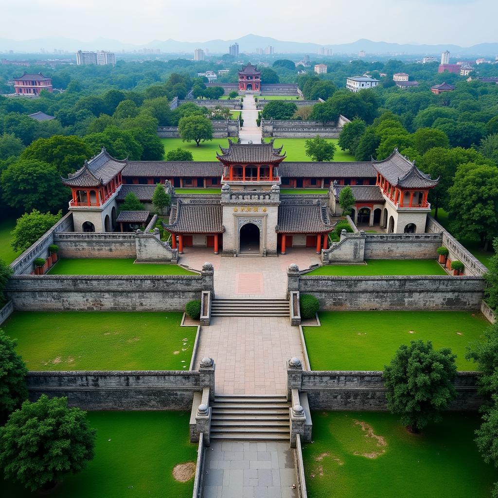 Imperial Citadel of Thang Long in Hanoi, Vietnam