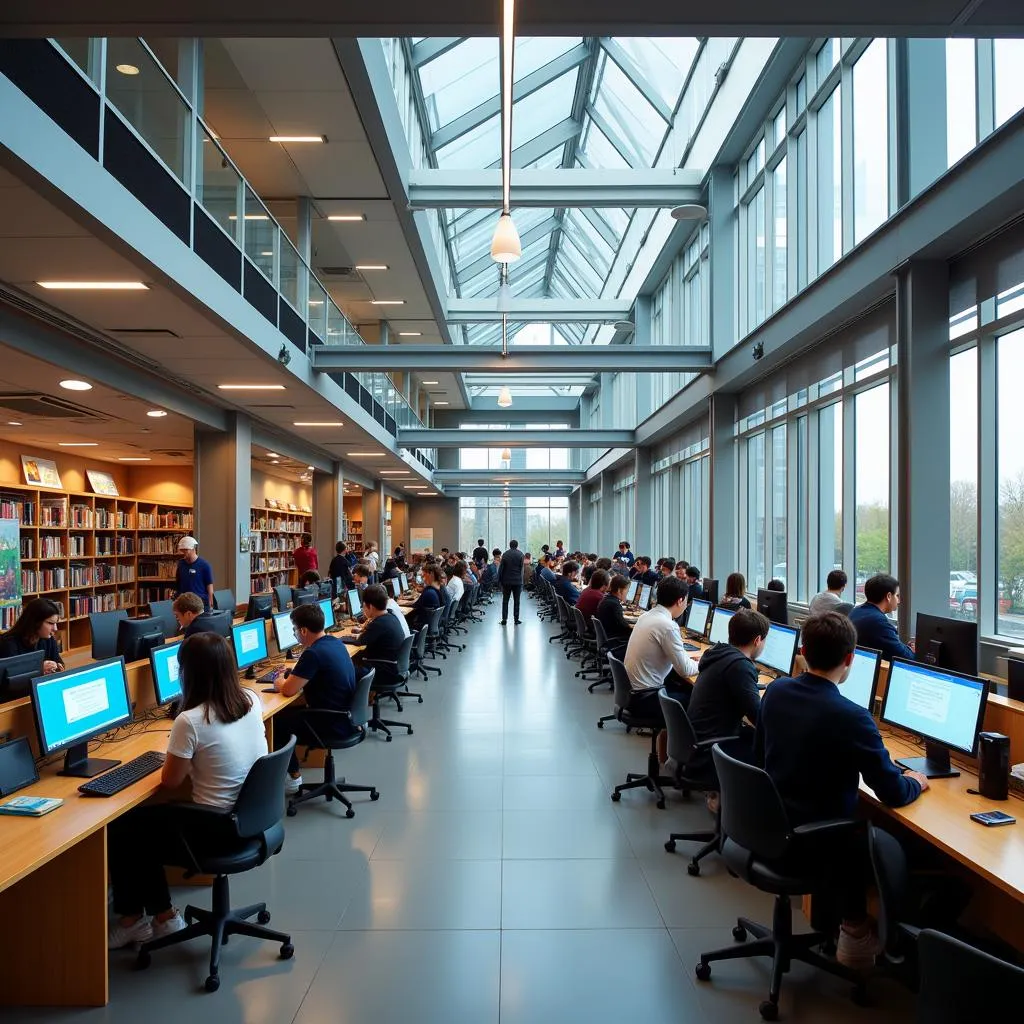 Public library's role in bridging the digital divide