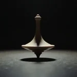 Inception movie scene with spinning top