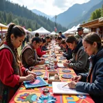 Indigenous art festival showcasing traditional crafts