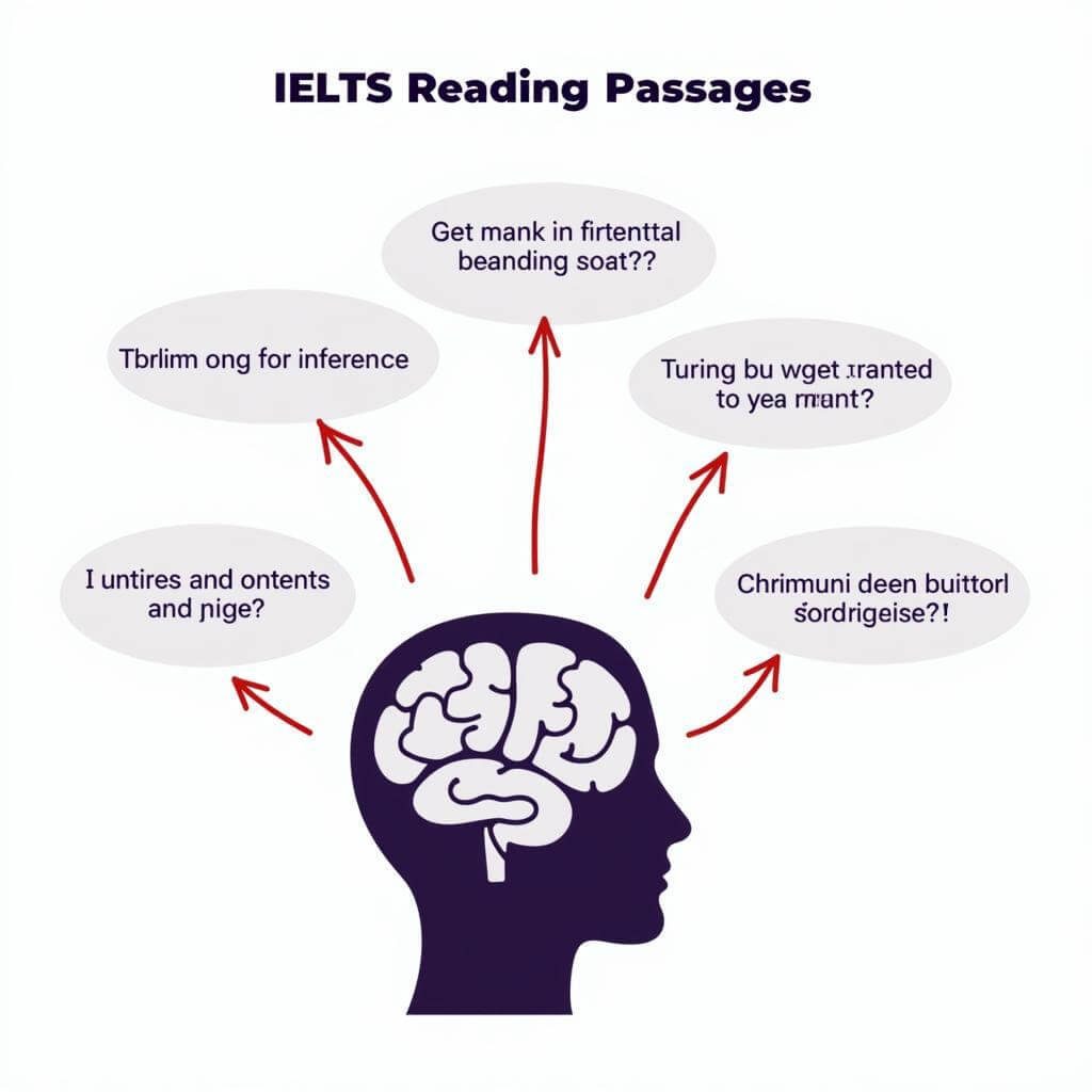 Visual representation of inference in IELTS Reading