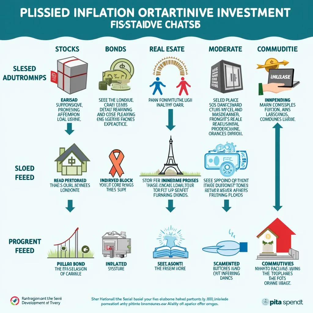 Chart showing inflation's impact on different investments