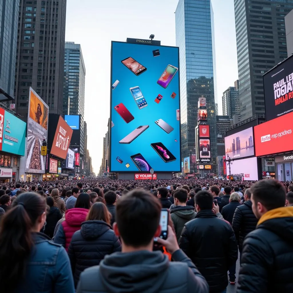 Interactive billboard advertisement using augmented reality