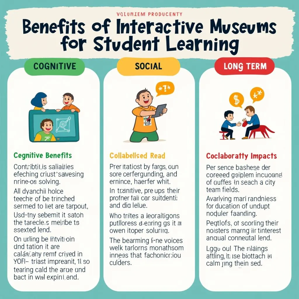 Infographic on benefits of interactive museums