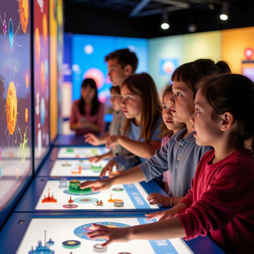 Interactive museum exhibit for children