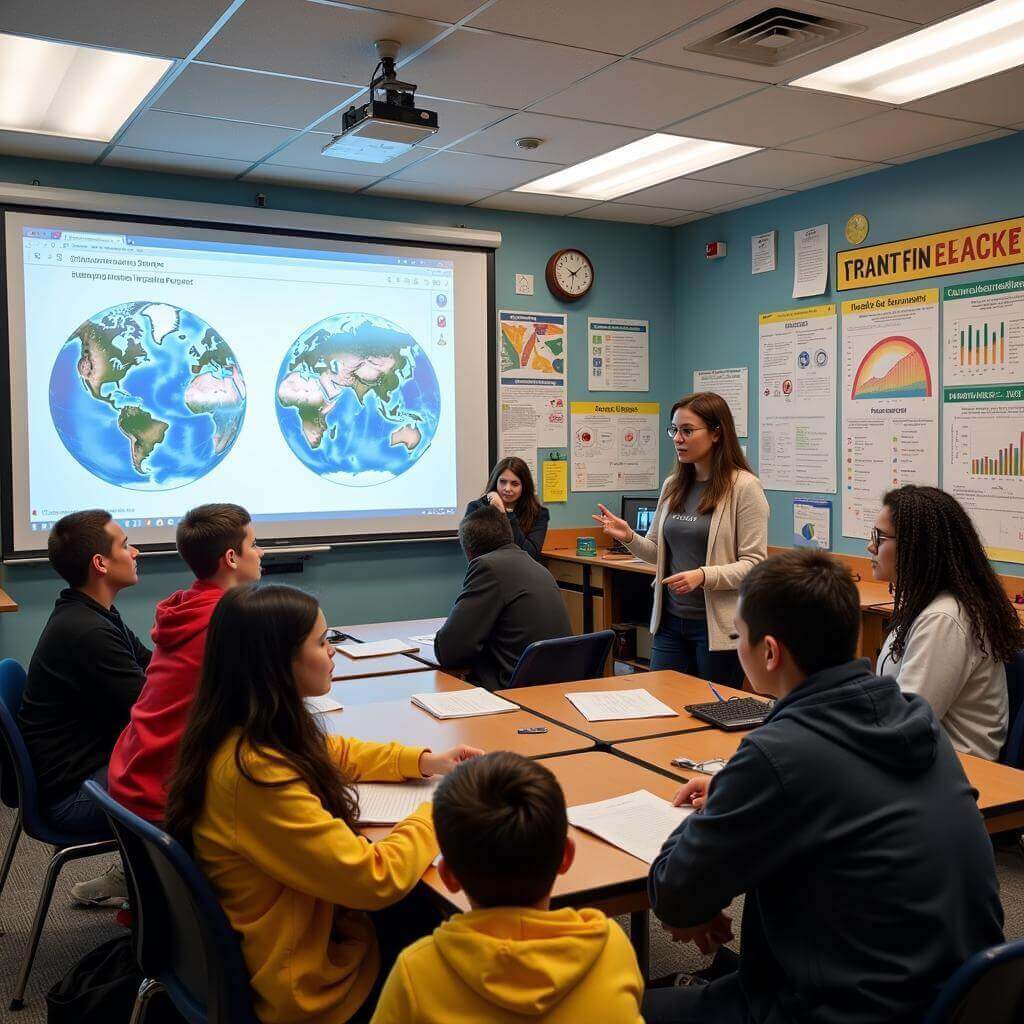 Interdisciplinary climate education in a classroom setting