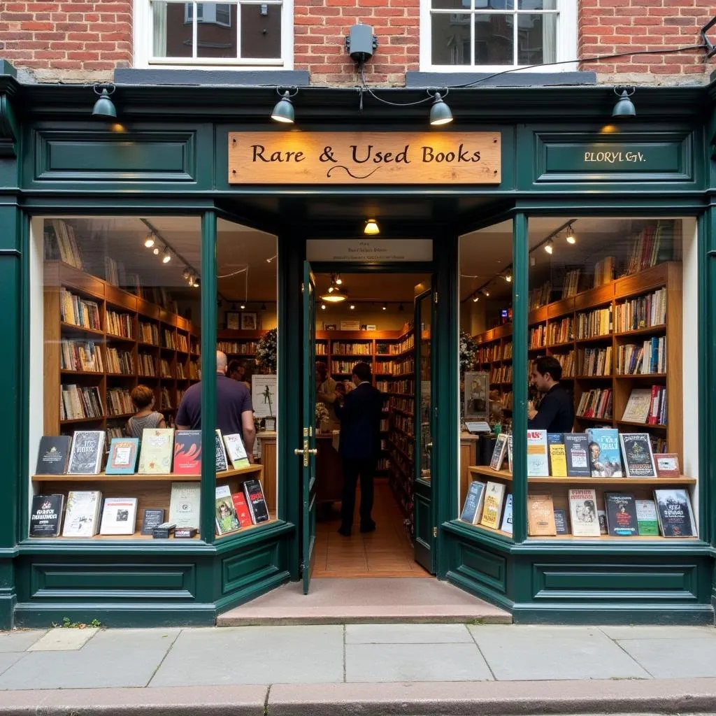 Interesting bookstore on the corner of Main Street