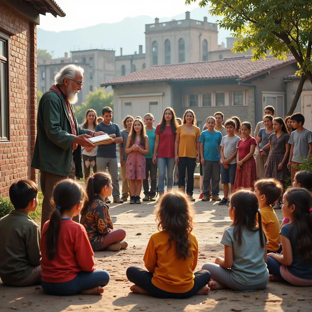 Intergenerational folklore sharing