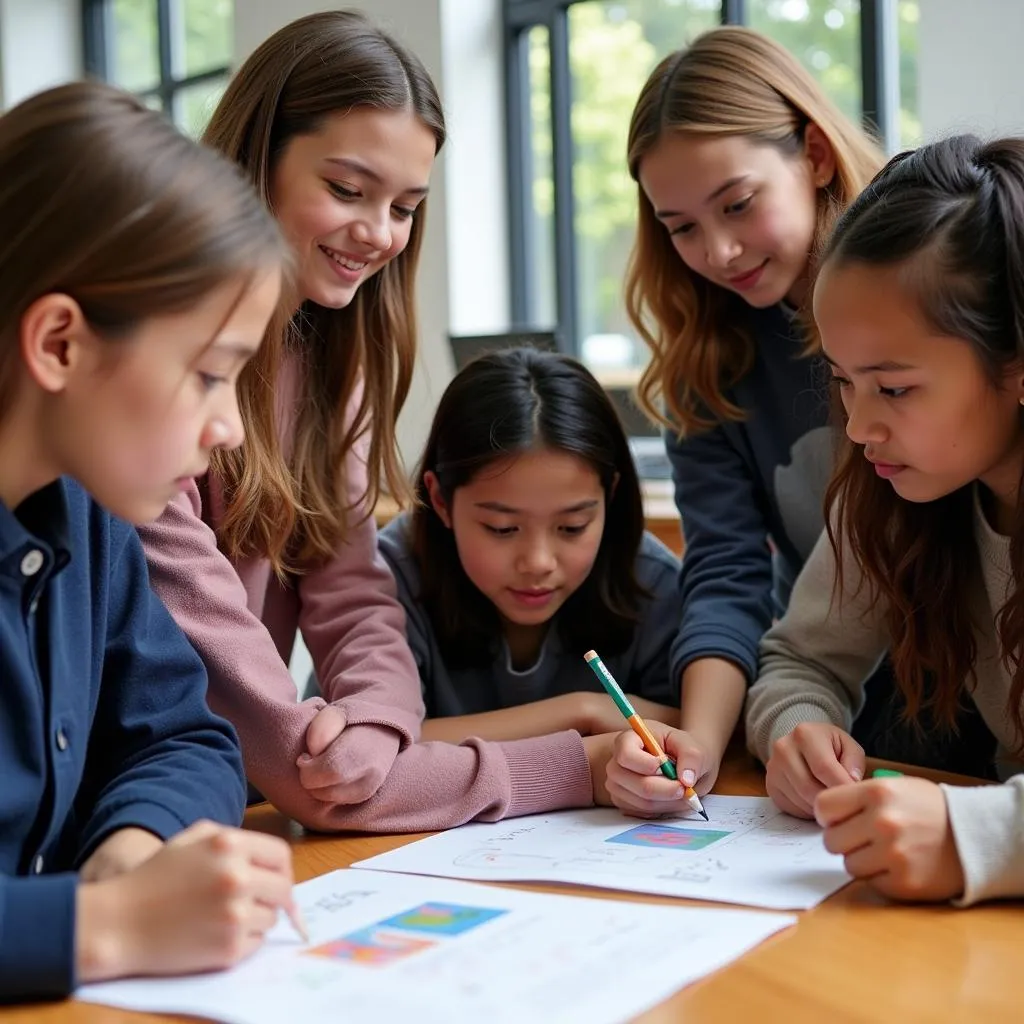 Students participating in the International Baccalaureate program