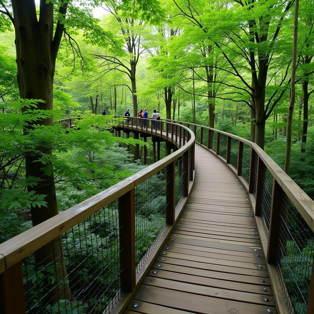 Treetop walkway in Kew Gardens