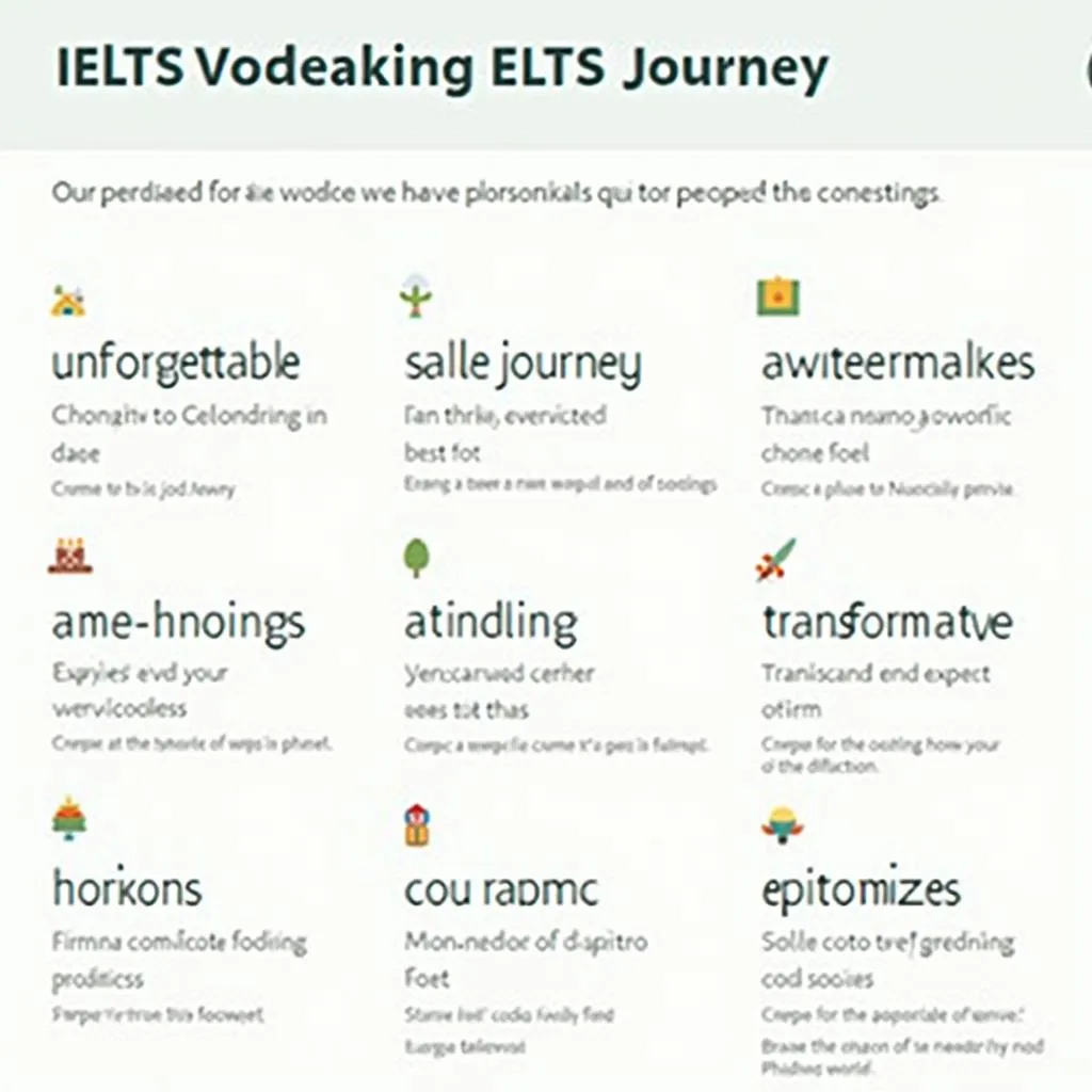 Key vocabulary for IELTS Speaking: Describing a journey