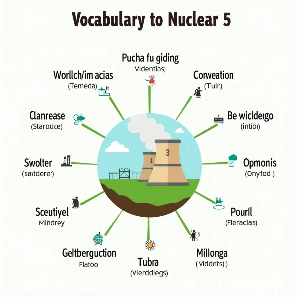 Key vocabulary for nuclear energy IELTS essay