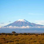 Mount Kilimanjaro peak in Tanzania