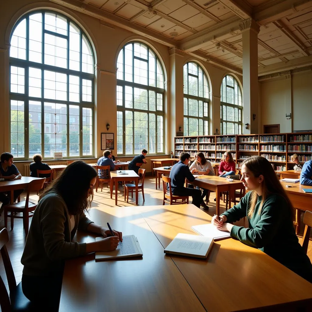 Library as a quiet study space