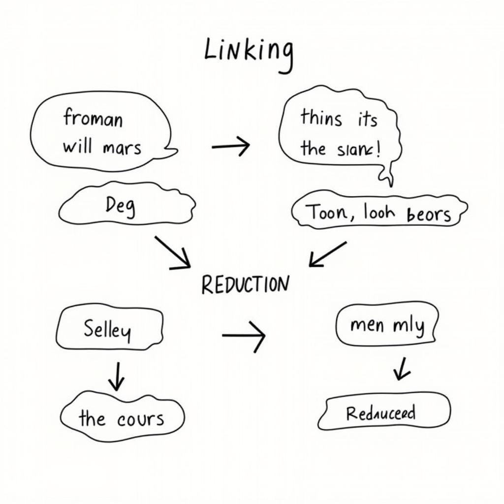 Linking and reduction techniques in English speech