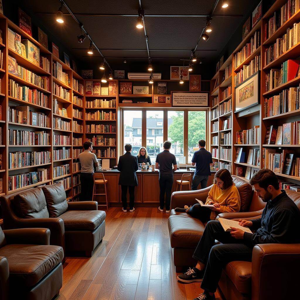 Local bookstore serving as a community hub