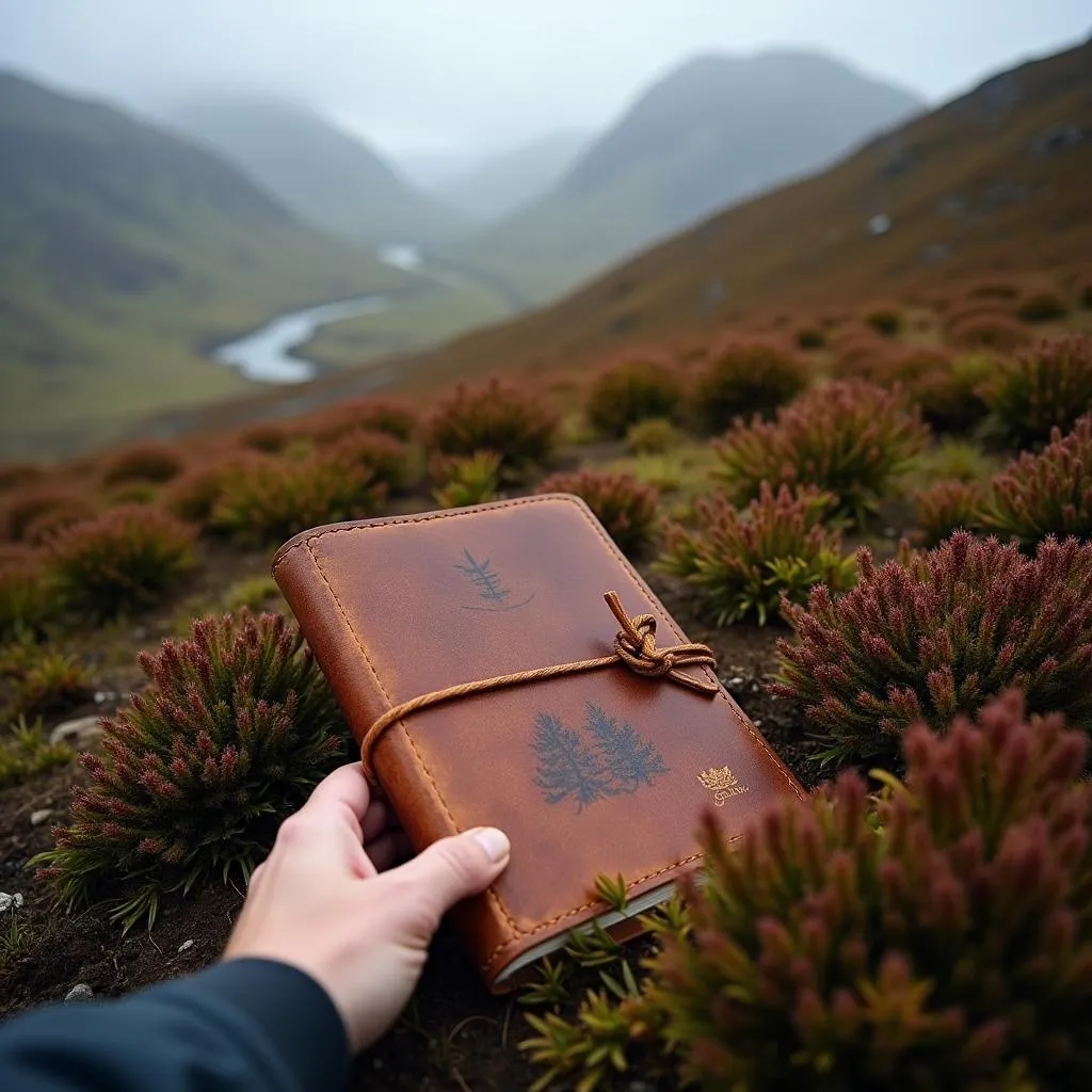 Lost journal during Scottish Highlands hiking expedition