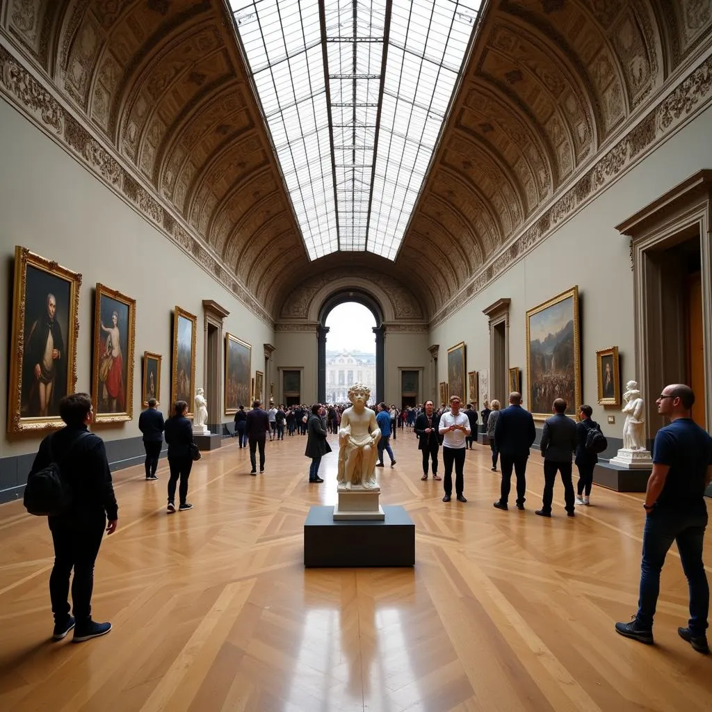 The Louvre Museum interior