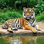 Majestic Bengal tiger in Ranthambore National Park