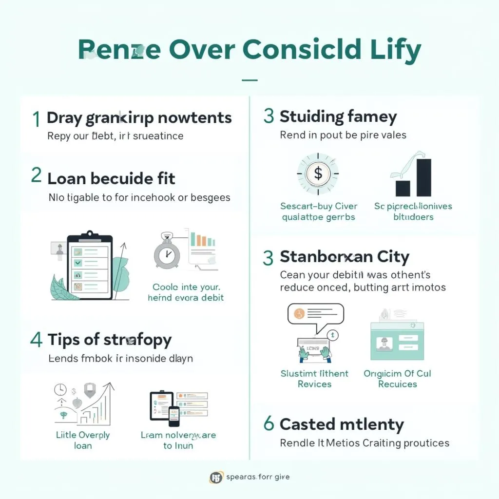 Infographic on managing student loans effectively