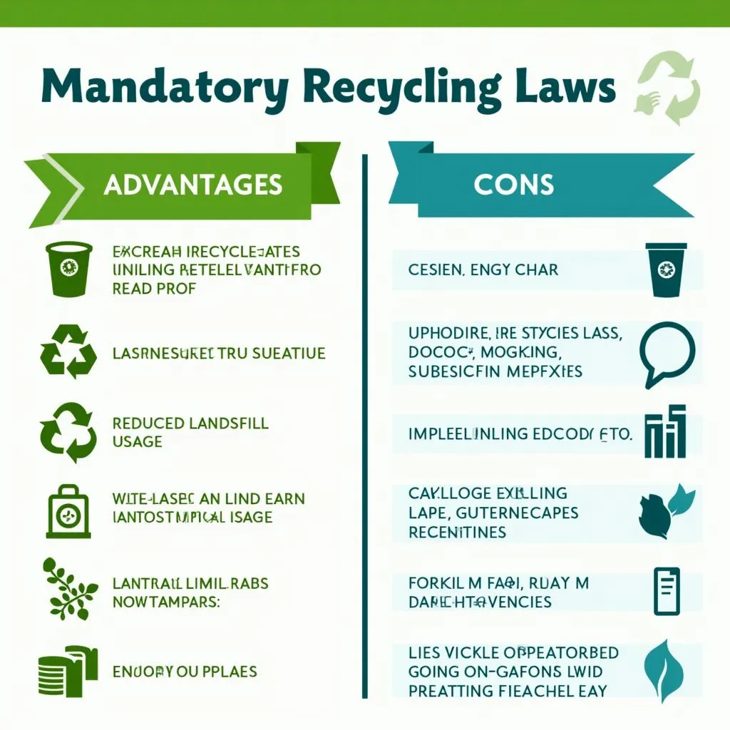 Pros and cons of mandatory recycling laws