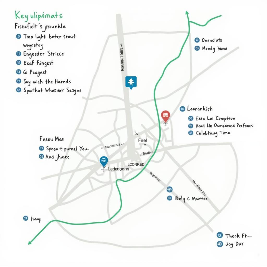 Map labeling techniques for IELTS Listening retention