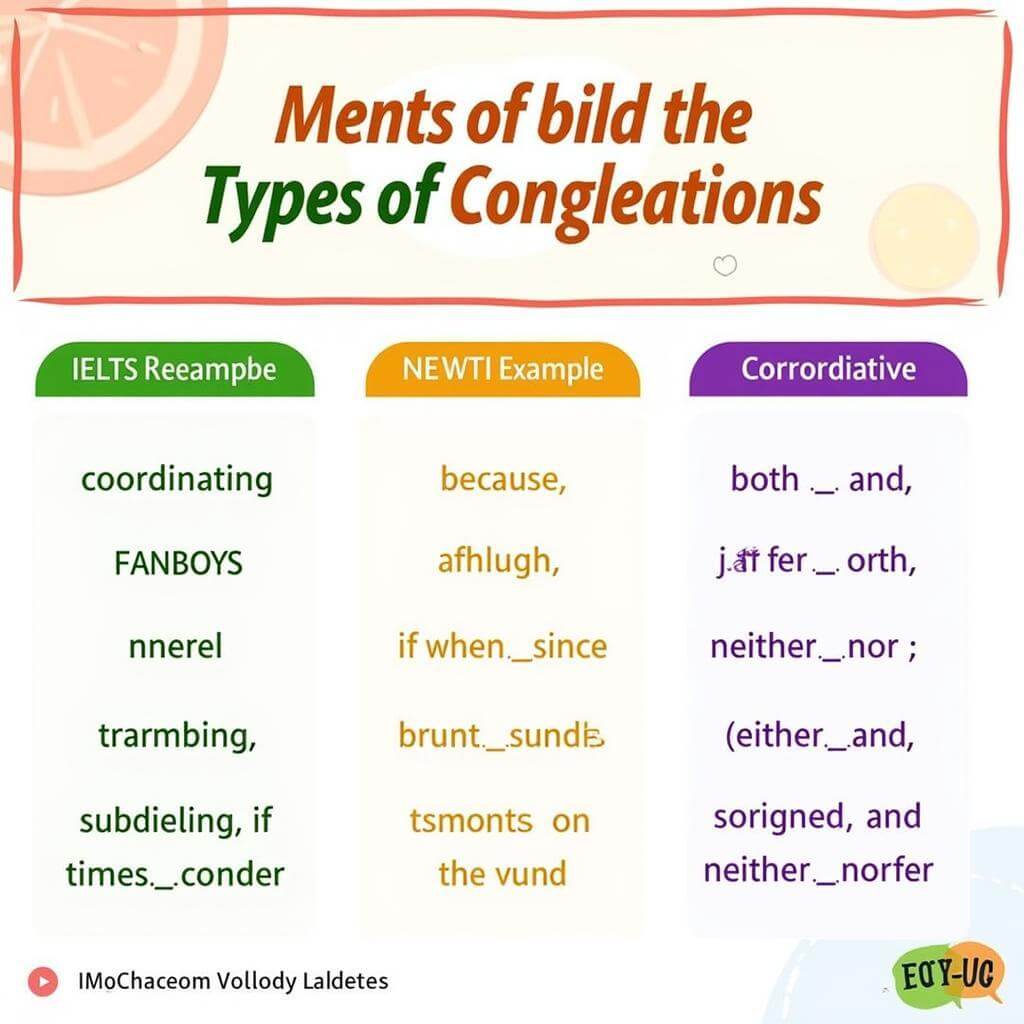 Types of conjunctions for IELTS fluency