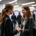 Meeting an admired scientist at a conference