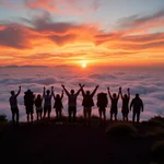 Memorable holiday experience: Sunrise at Mount Batur