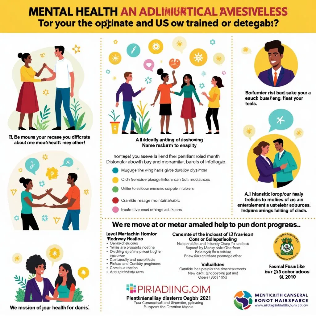 Mental health awareness campaign poster