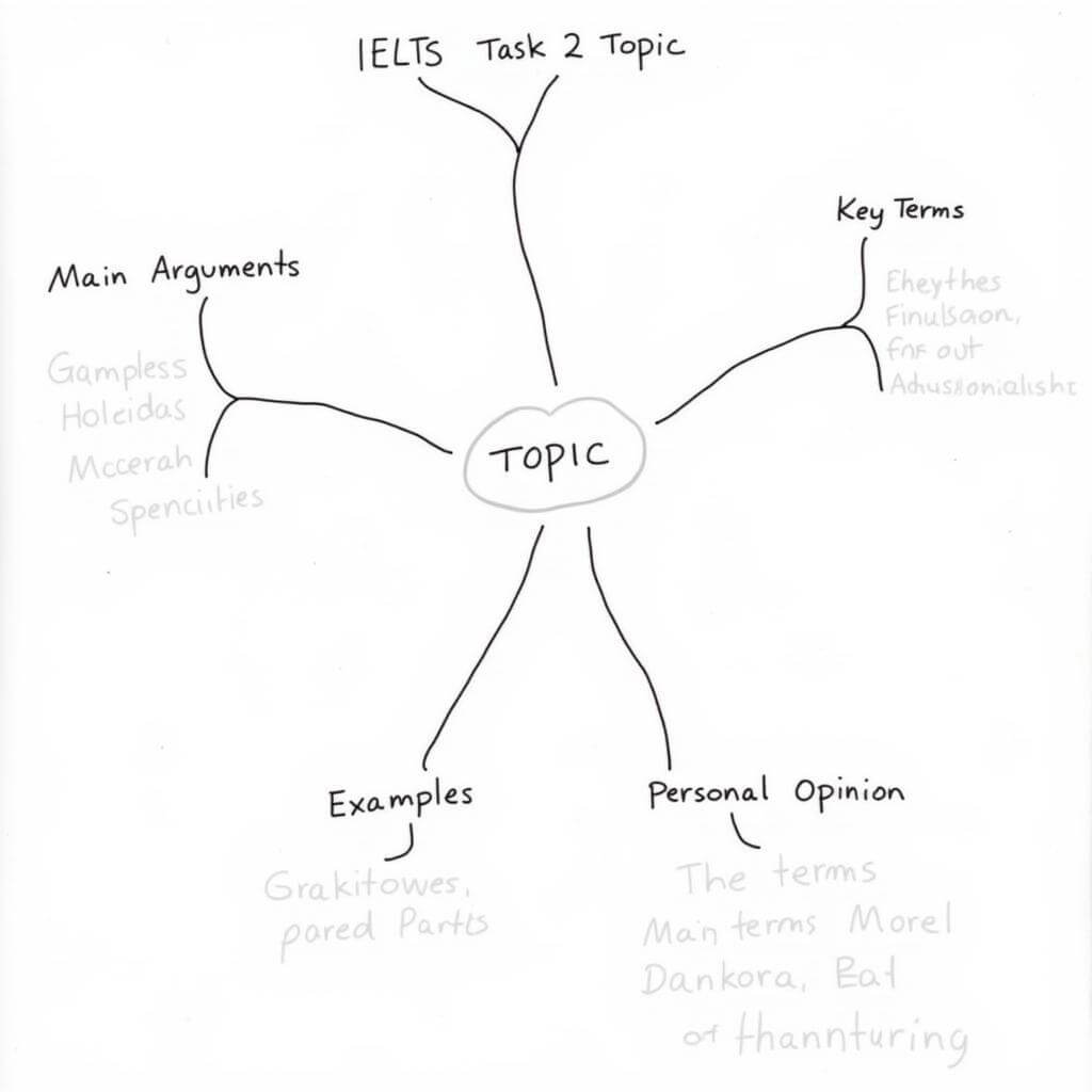 Mind mapping for complex IELTS Task 2 topics