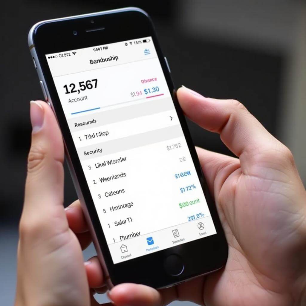 Mobile banking apps offering convenience and security