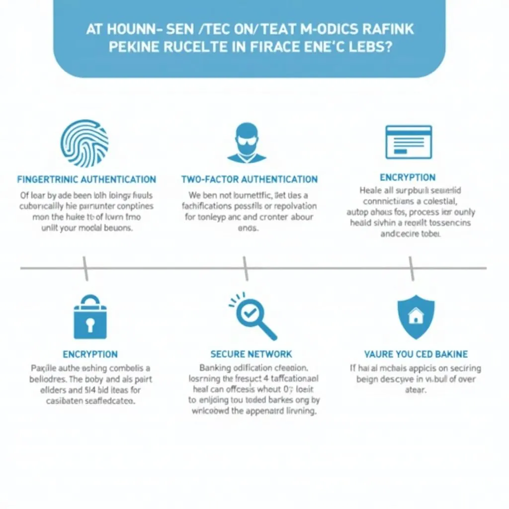 Mobile banking security measures infographic