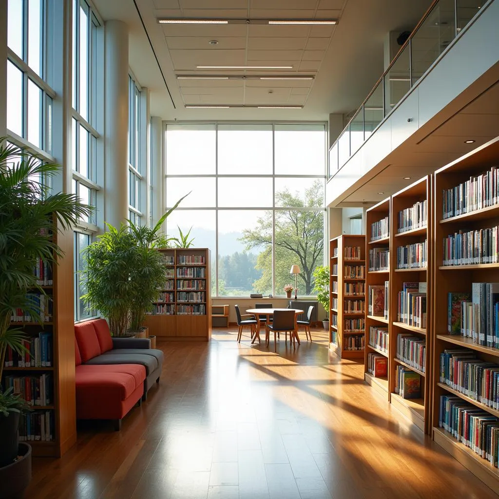 Modern Library Interior